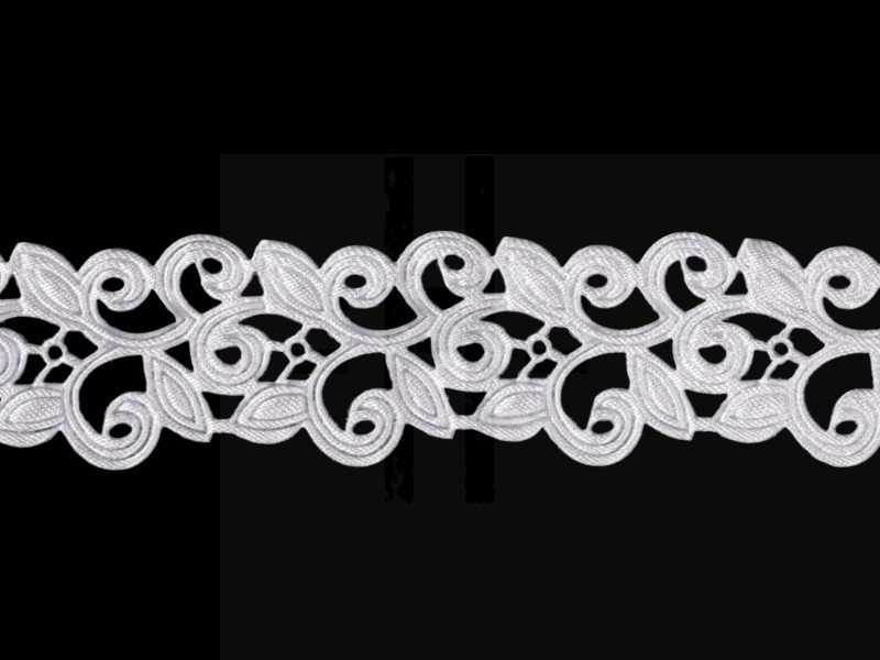 Satinborte gestanztes Muster - 22,5 Meter Bänder,Borten