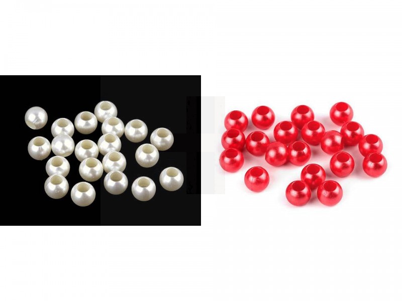 Kunststoffperlen mit großem Loch/für Badeanzug - 40 St Perlen,Einfädelmaterial