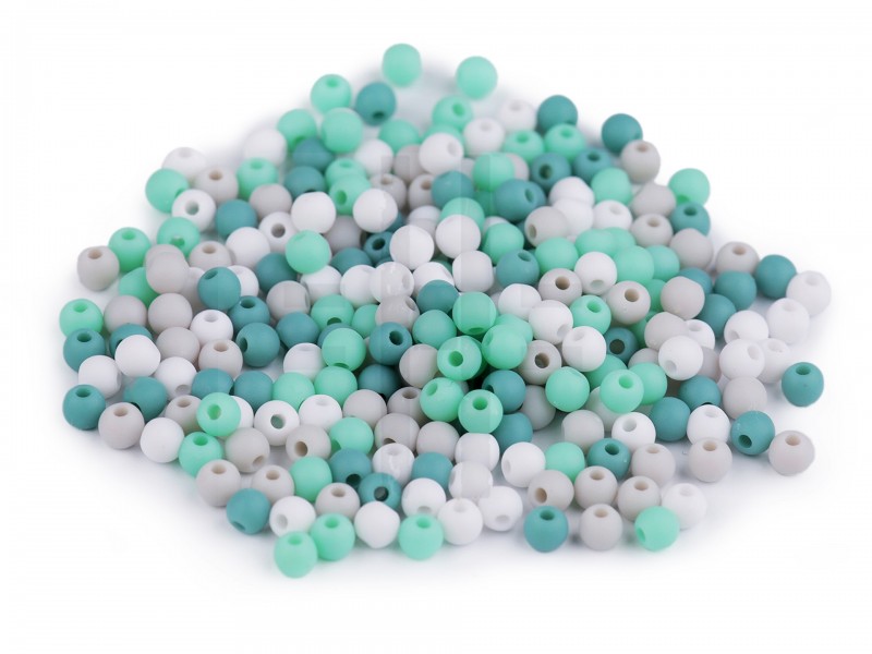 Kunststoffperlen matt - 700 St./Packung Perlen,Einfädelmaterial