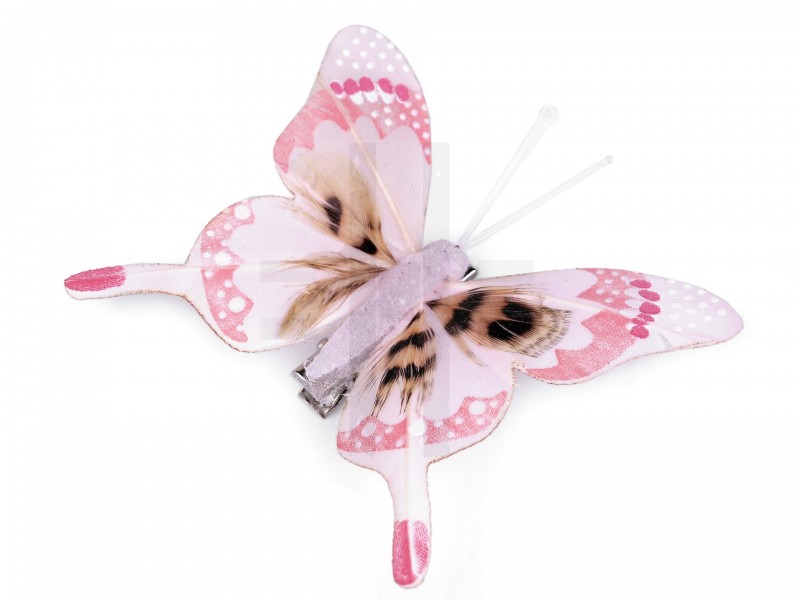 Dekoration Schmetterling 3D mit Clip