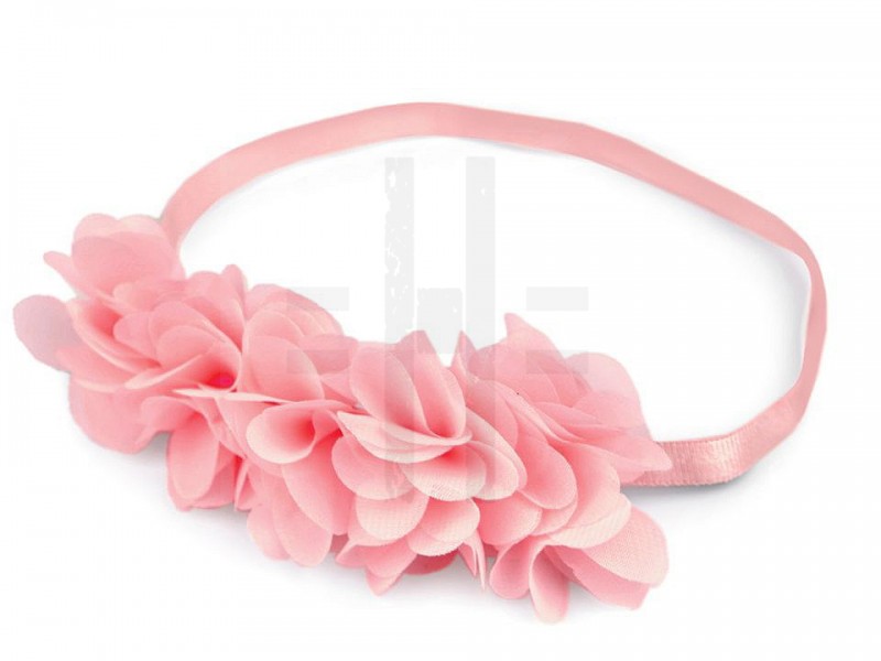 Elastisches Haarband mit Blumen 