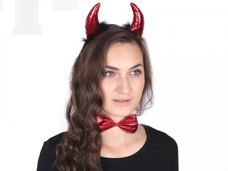 Karneval Set - Teufel Maske, Accessoires