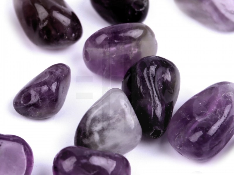 Mineral Beads Amethyst Mineral, echte Perlen