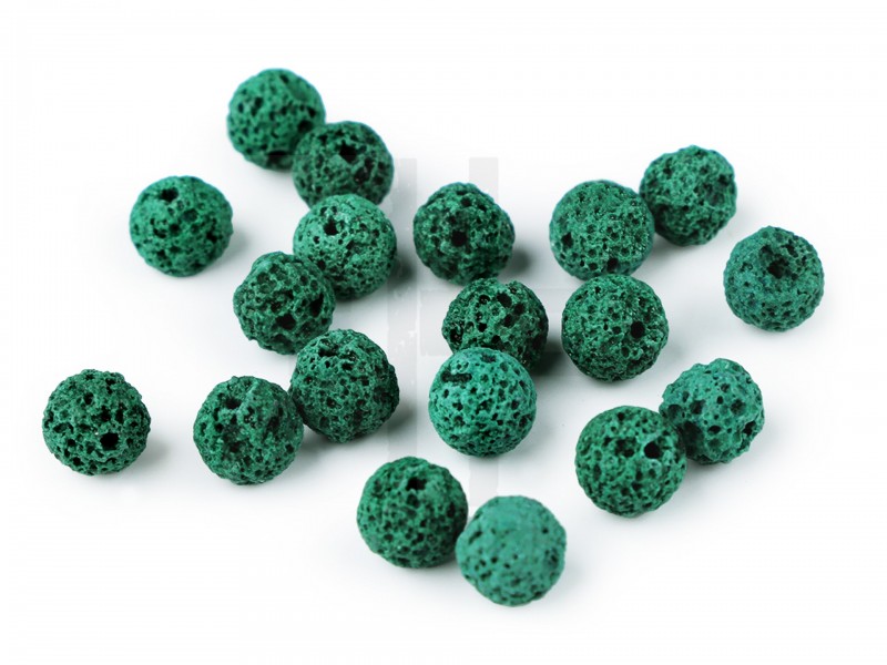 Synthetische Lava, gefärbt - 12 St./Packung Perlen,Einfädelmaterial