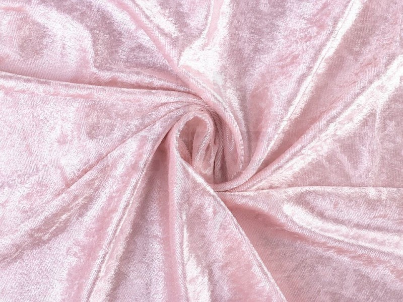 Elastischer Samt glänzend - Rosa Samt, Fleece, Microplüsch