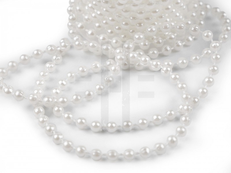              Perlenkette 4 mm - 2,5 Meter