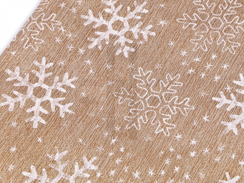 Geschenkbeutel Schneeflocken Brokat-Aufdruck - 20 x 30 cm Boxen, Säckchen