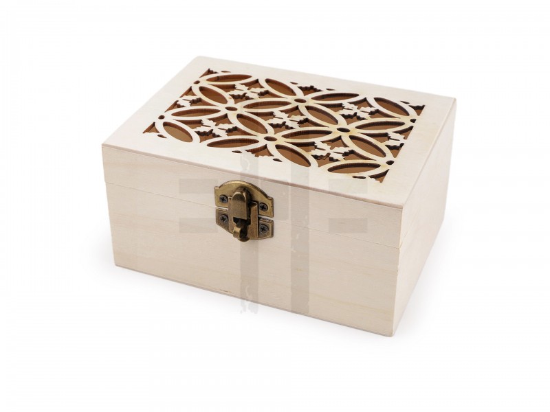 Holzbox zum Verzieren - 10 x 14 cm Holz,Glas Dekozubehör