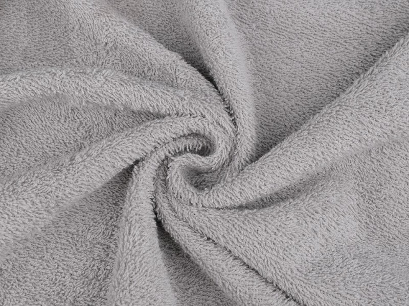 Frotteestoff beidseitig - Grau Samt, Fleece, Microplüsch