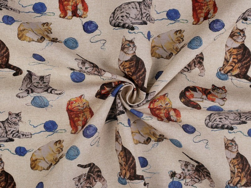 Decorative Fabric Loneta - Katze Polyesterstoffe, Mischfaser