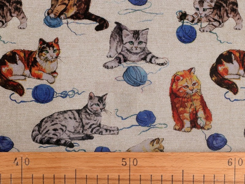 Decorative Fabric Loneta - Katze Polyesterstoffe, Mischfaser