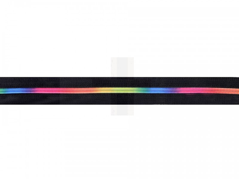 Regenbogen Reißverschluss Spiral - 5 Meter Reiß-,Klettverschlüsse