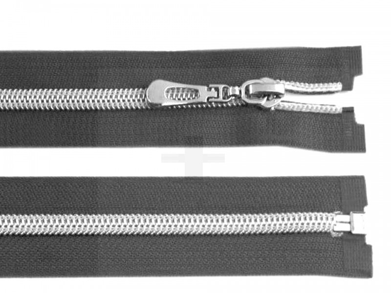 Reißverschluss Metallschiene - 75 cm Reiß-,Klettverschlüsse