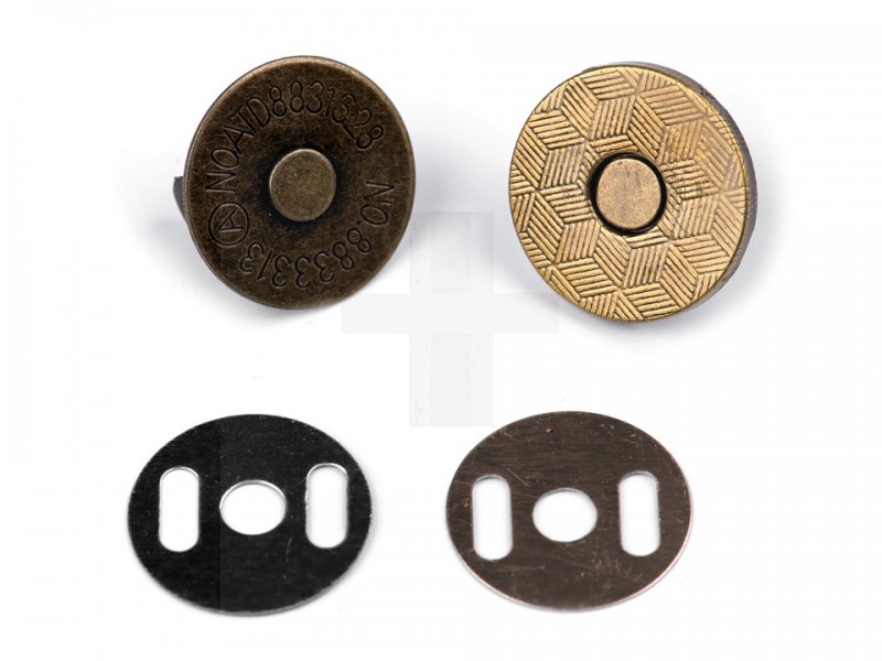 Magnetverschluss dünn 18 mm - 5 Set/Packung Knöpfe, Verschlüsse