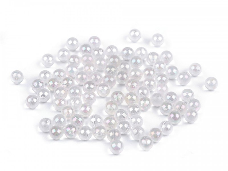 Perlen/Kugeln lochlose Nieten vielfarbig - 10 gr./Packung Perlen,Einfädelmaterial