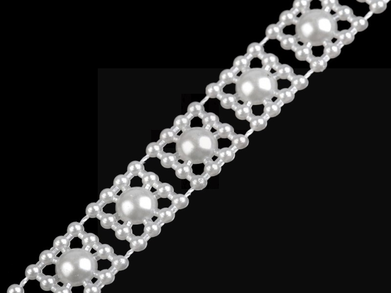 Perlenborte - 9 Meter Bänder,Borten