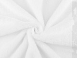 Dekoratives Kunstfell - Weiß Samt, Fleece, Microplüsch