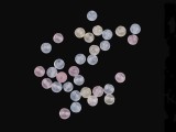 Kristall synthetisches Mineral matt gefärbt - 43 St./Packung Mineral, echte Perlen