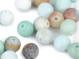  Amazonit synthetisches Mineral matt - 22 St./Packung Mineral, echte Perlen