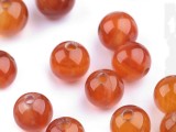 Mineralperlen Karneol  - 10 St./Packung Perlen,Einfädelmaterial