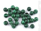   Malachit synthetisches Mineral - 10 St./Packung Mineral, echte Perlen