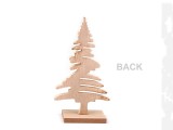             Weihnachtsbaum aus Holz mit Glitzer - 19 cm