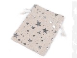 Geschenkbeutel metallische Sterne - 13 x 18 cm Boxen, Säckchen
