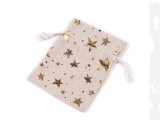   Geschenkbeutel metallische Sterne  - 10x13 cm Boxen, Säckchen