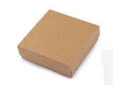 Geschenkschachtel für Schmuck natural 9x9 cm Boxen, Säckchen