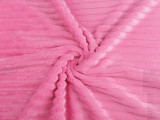 Minky mit Streifen - Pink Samt, Fleece, Microplüsch