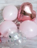 Aufblasbare Luftballons mit Konfetti - Set Hochzeit Dekoration