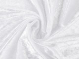 Elastischer Samt glänzend - Weiß Samt, Fleece, Microplüsch