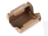 Papierbox natural mit Griff Boxen, Säckchen