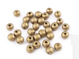 Holzperlen metallisch - 20 Gr./Packung Perlen,Einfädelmaterial