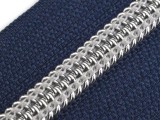 Reißverschluss Metallschiene silber - 50 cm Reiß-,Klettverschlüsse