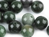 Mineral Perlen Moos Achat - 10 St. Perlen,Einfädelmaterial