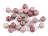 Mineral Perlen Rhodochrosit - 10 St./Packung Perlen,Einfädelmaterial