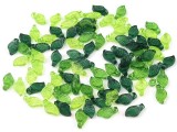 Kunststoffperlen Blätter Mix - 20 gr. Perlen,Einfädelmaterial