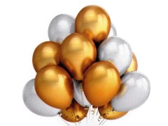 Aufblasbare Luftballons matallisch - 12 St./Packung Hochzeit Dekoration