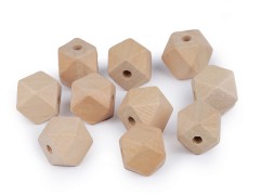 Holzperlen unlackiert - 10 St./Packung Perlen,Einfädelmaterial
