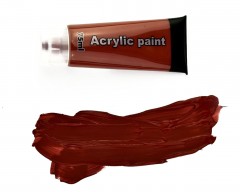 Acrylfarbe - Dunkelbraun Farbe, Pinsel