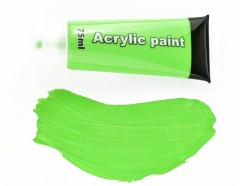 Acrylfarbe - Äpfelgrün Farbe, Pinsel