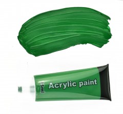 Acrylfarbe - Grün Farbe, Pinsel