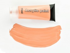 Acrylfarbe - Puderig Farbe, Pinsel