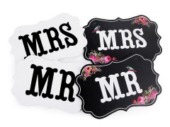   Hochzeitsschilder MR und MRS zum Aufhängen 