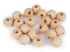      Holzperlen natur - 100 St./Packung Perlen,Einfädelmaterial