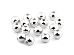 Wachsperlen aus Kunststoff Glance Metalic - 80 St. Perlen,Einfädelmaterial
