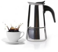 Edelstahl-Kaffeemaschine Küchenausstattung und Dekor