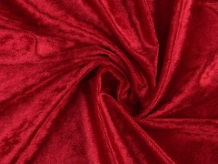 Elastischer Samt glänzend - Rot Samt, Fleece, Microplüsch