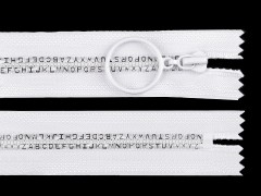 Knochen Reißverschluss Buchstaben - 16 cm Reiß-,Klettverschlüsse